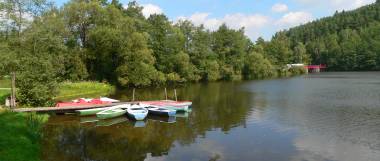 Urlaub am See Boot fahren am Blaibacher See